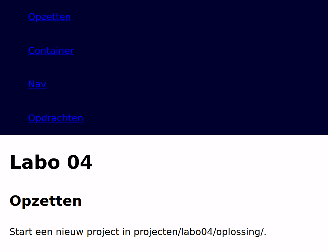 Na: je header is hoger geworden en je links staan uit elkaar